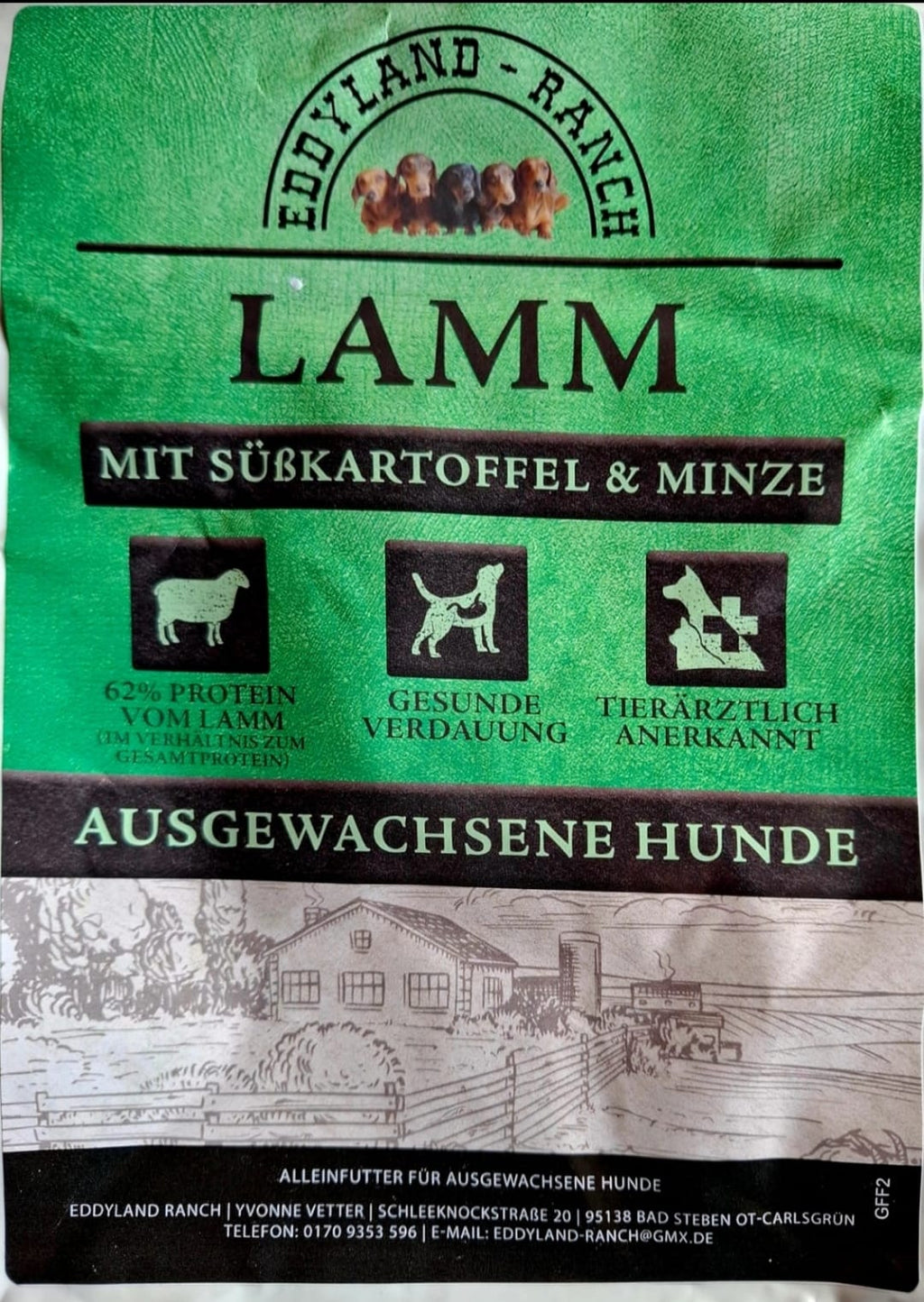 Lamm mit Süßkartoffel & Minze