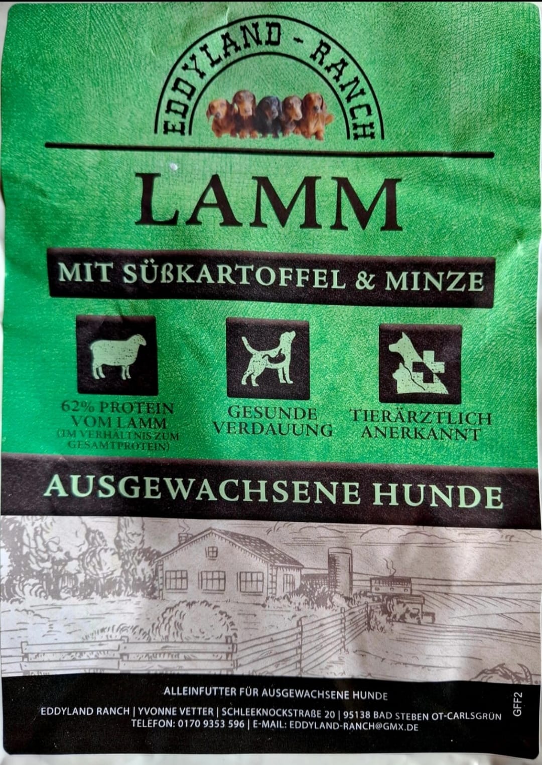 Lamm mit Süßkartoffel & Minze