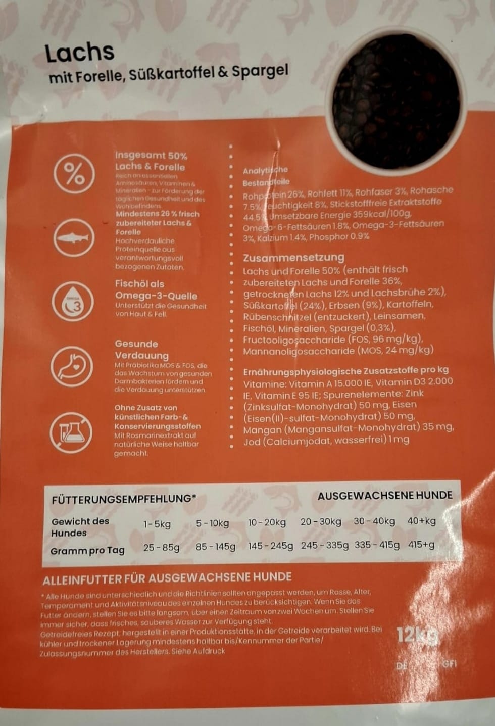 Lachs mit Forelle, Süßkartoffel & Spargel