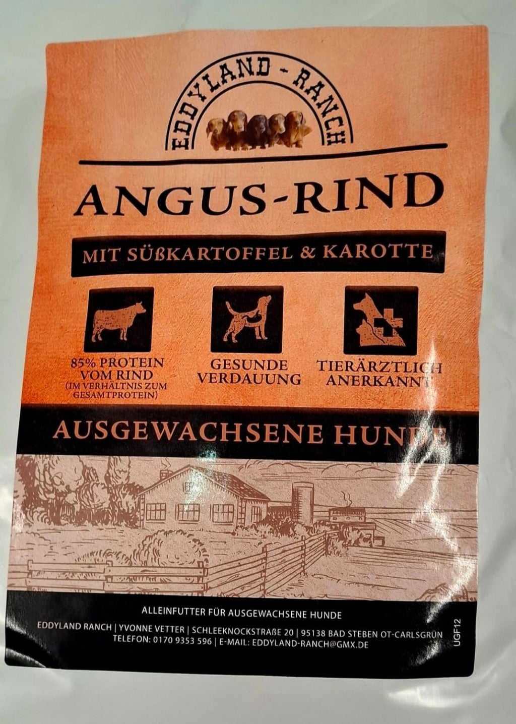 Angus-Rind mit Süßkartoffel & Karotte