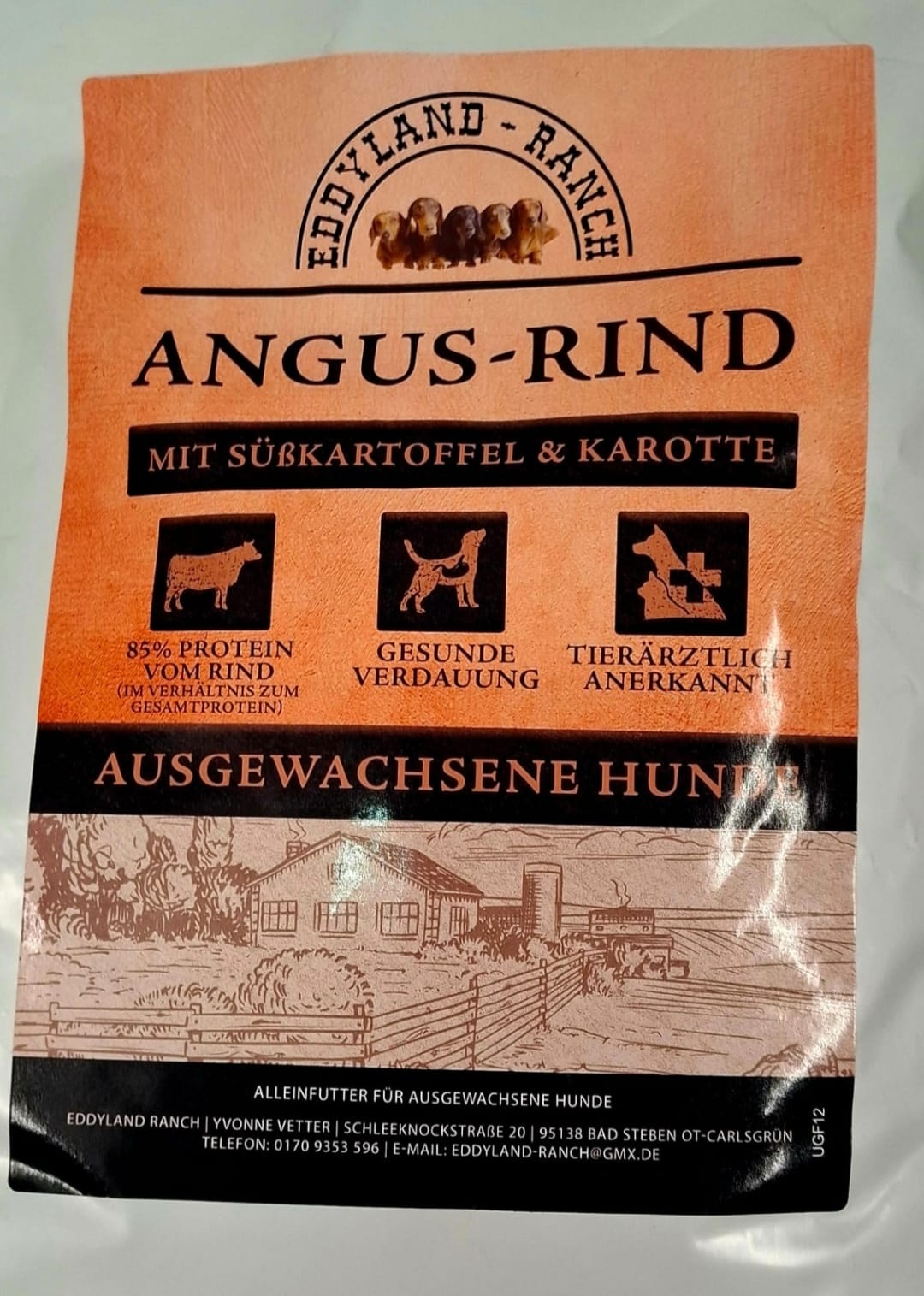 Angus-Rind mit Süßkartoffel & Karotte