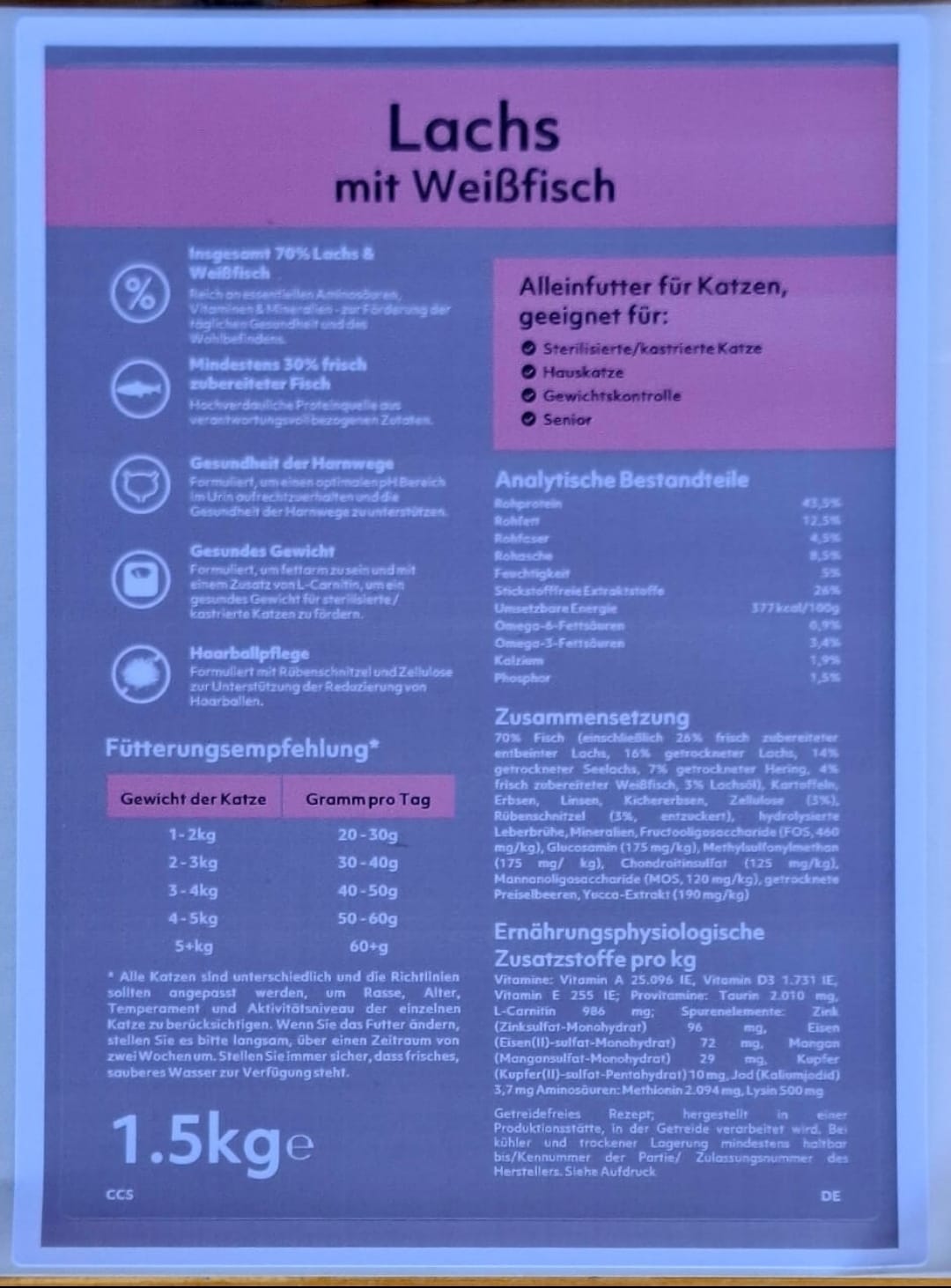 Lachs mit Weißfisch