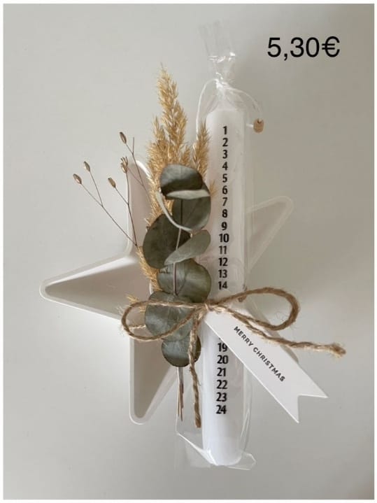 Adventskalender Kerze & Stern